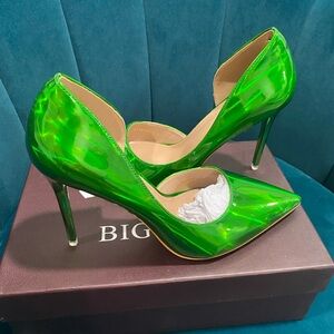 Green Stiletto Heels for Women